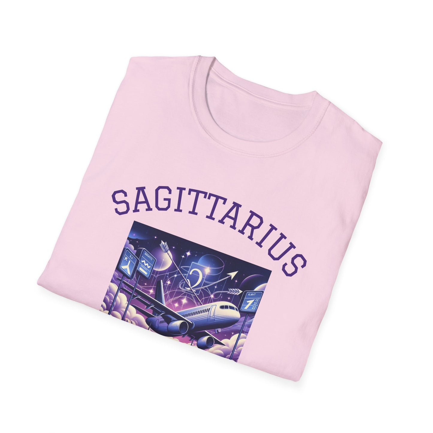 Sagittarius Graphic T-Shirt, Astrology Tee, Zodiac Shirt, Catch Flights Not Feelings, Unisex Horoscope Apparel, Gift for Sagittarius