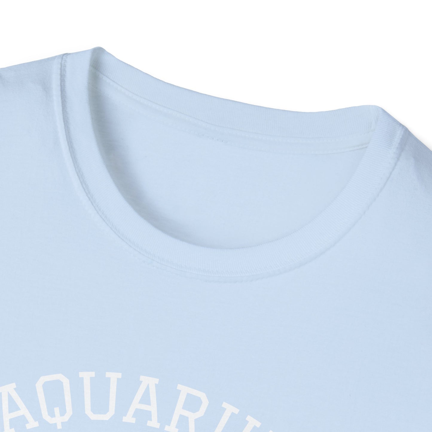 Aquarius Galaxy Softstyle T-Shirt | Unique Zodiac Astrology Tee, Great for Birthdays, Cosmic Lovers, and Astrology Enthusiasts