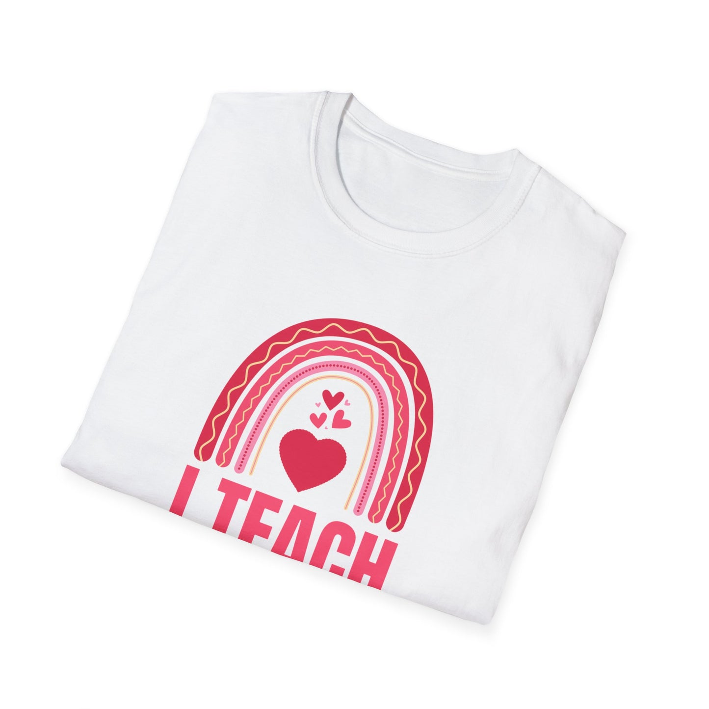 Rainbow Teacher T-Shirt, Cute Teacher Tee, Educational Gift, Classroom Apparel, Back to School, Teacher Appreciation
