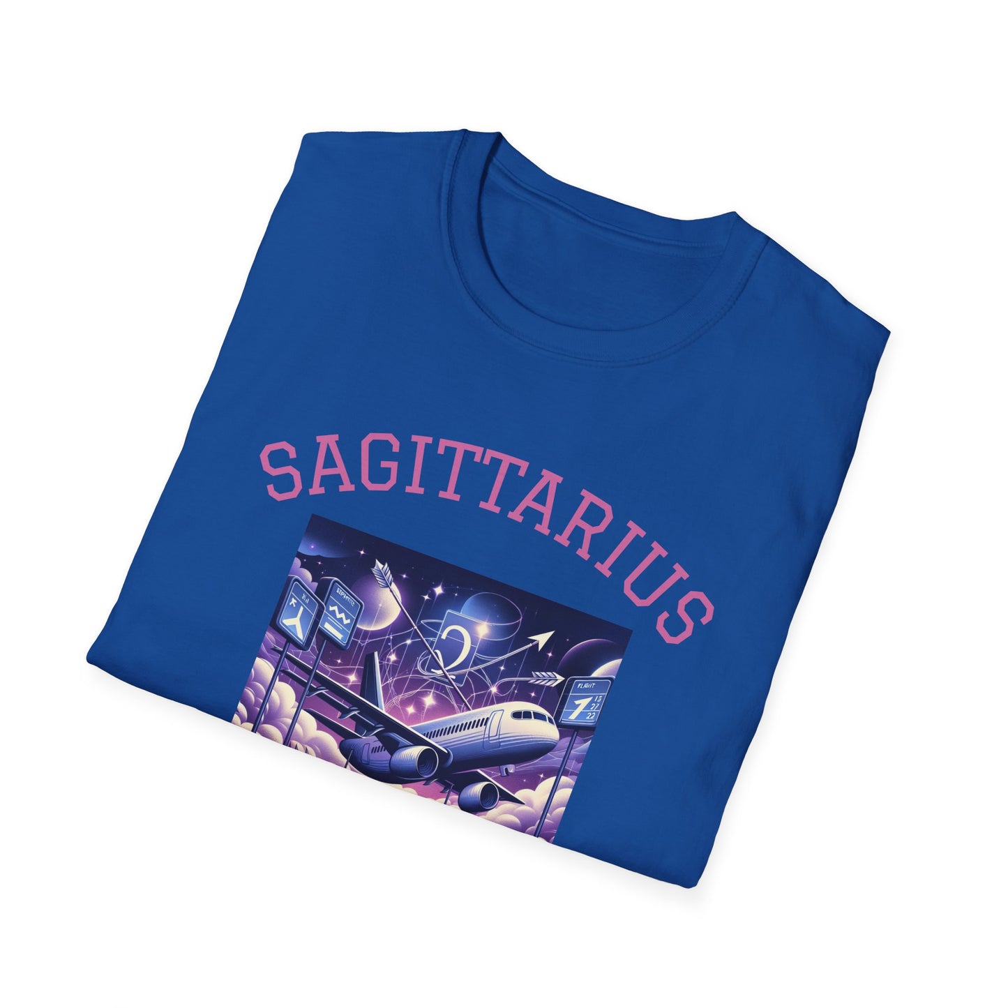 Sagittarius Graphic T-Shirt, Astrology Tee, Zodiac Shirt, Catch Flights Not Feelings, Unisex Horoscope Apparel, Gift for Sagittarius