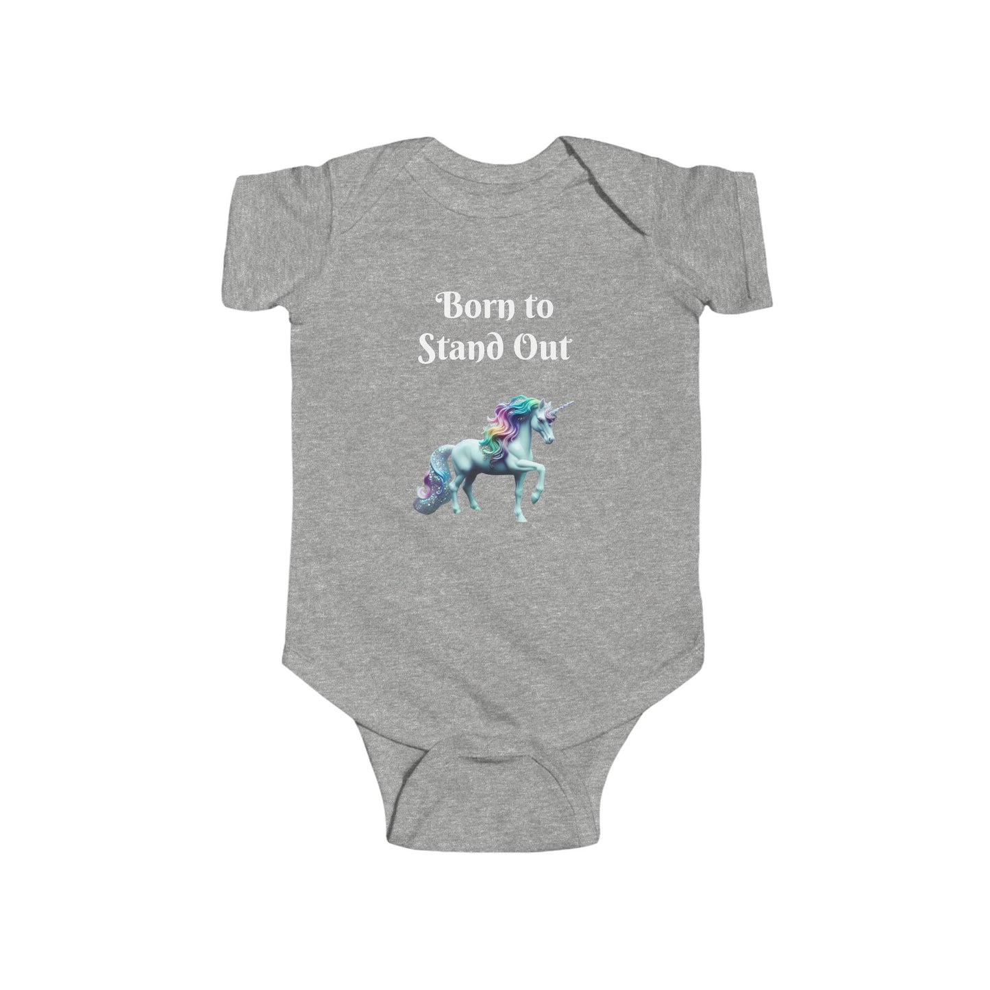 Unicorn Baby Bodysuit - Born to Stand Out, Cute Baby Clothes, Newborn Gift, Baby Shower Present, Toddler Outfit