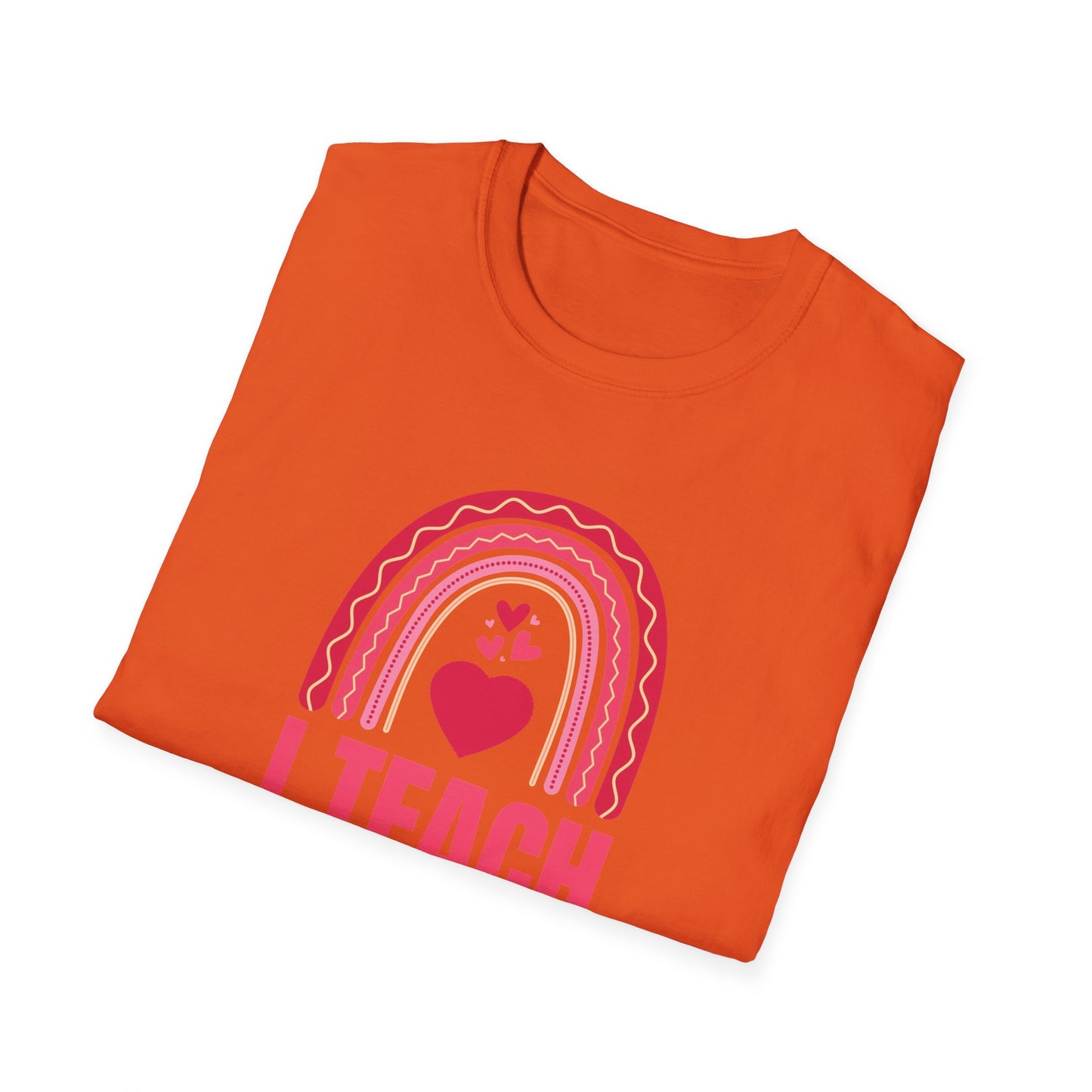 Rainbow Teacher T-Shirt, Cute Teacher Tee, Educational Gift, Classroom Apparel, Back to School, Teacher Appreciation