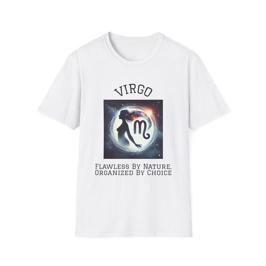 Virgo Zodiac T-Shirt, Astrology Tee, Flawless By Nature Shirt, Unisex Star Sign Apparel, Gift for Virgo, Astrology Lovers Clothing