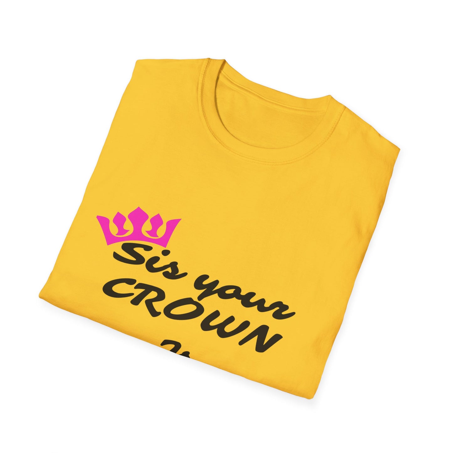 Sis Crown T-Shirt - Cute Gift for Sisters, Birthday, Family Reunion, Casual Wear, Empowerment Apparel, Stylish Tee