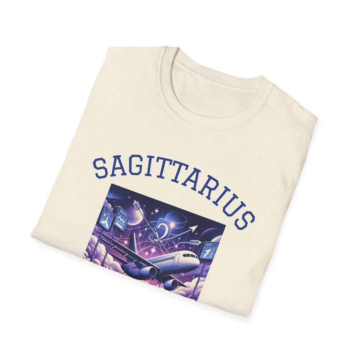 Sagittarius Graphic T-Shirt, Astrology Tee, Zodiac Shirt, Catch Flights Not Feelings, Unisex Horoscope Apparel, Gift for Sagittarius