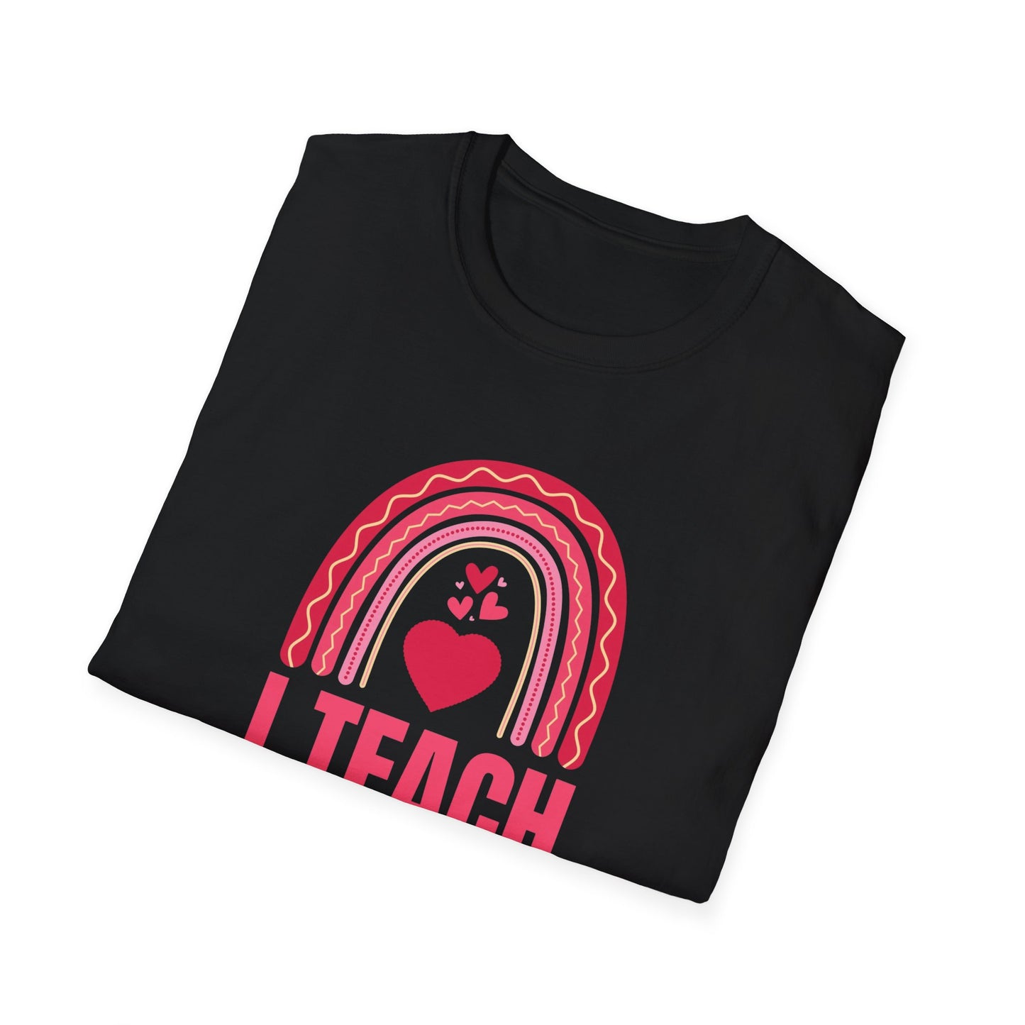 Rainbow Teacher T-Shirt, Cute Teacher Tee, Educational Gift, Classroom Apparel, Back to School, Teacher Appreciation