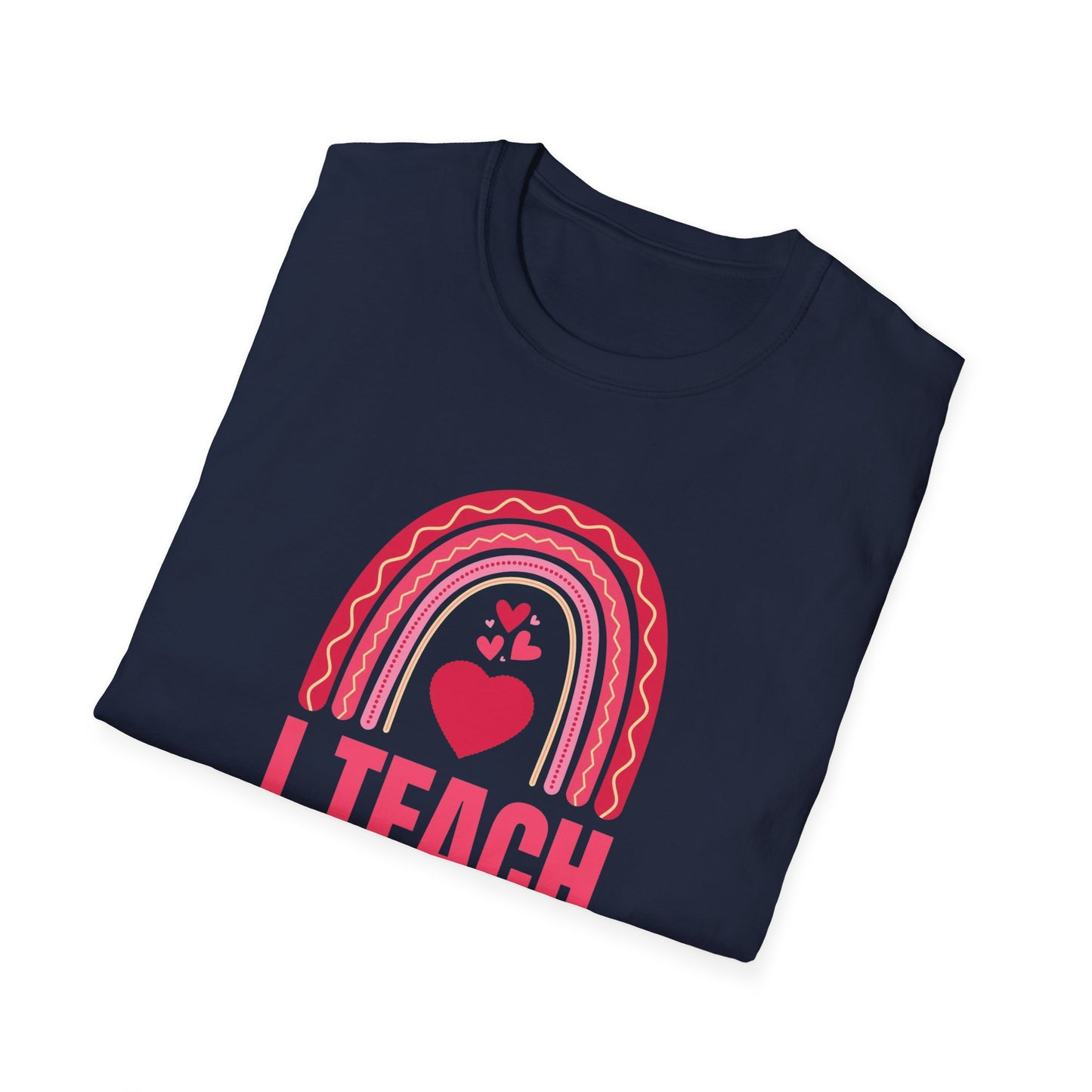 Rainbow Teacher T-Shirt, Cute Teacher Tee, Educational Gift, Classroom Apparel, Back to School, Teacher Appreciation
