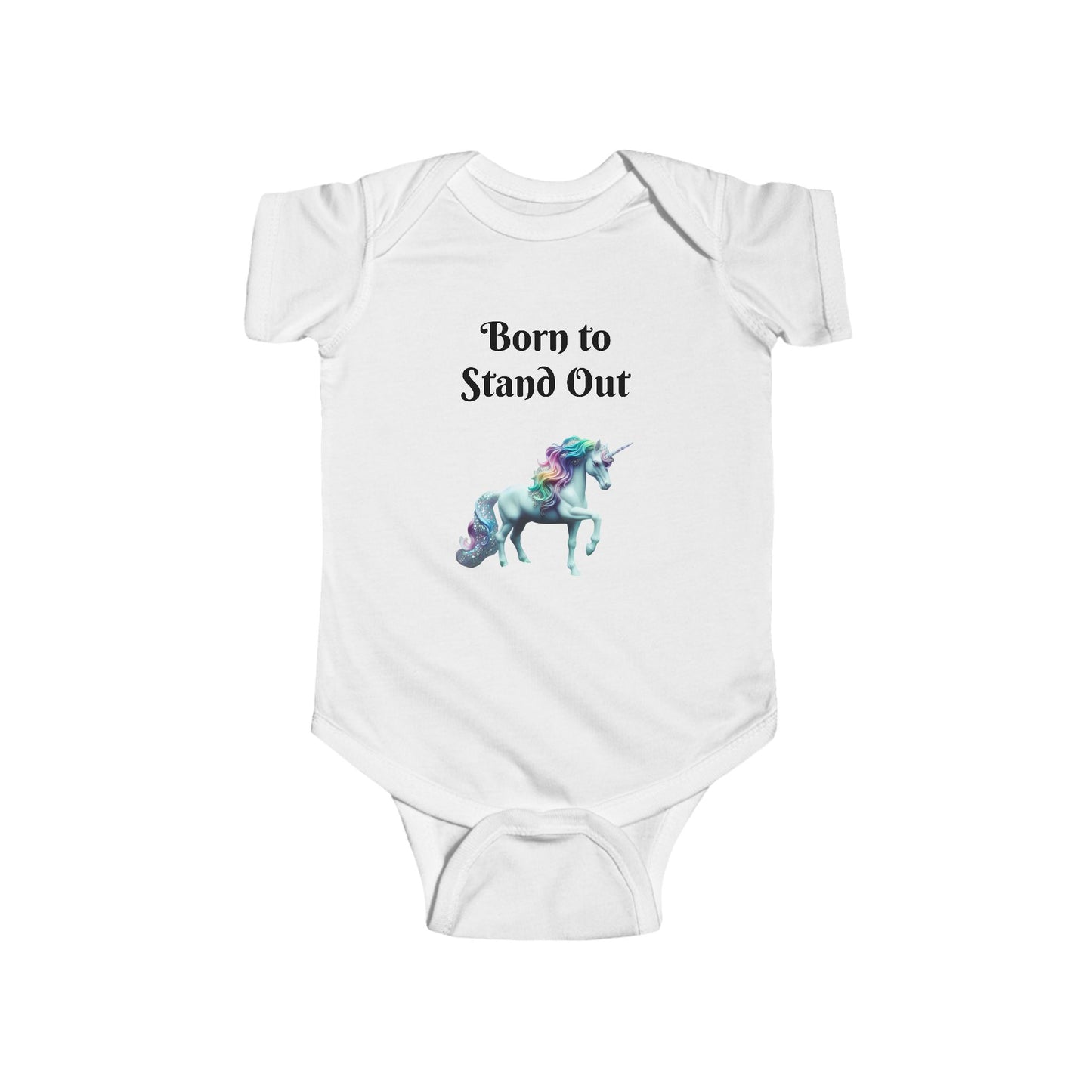 Unicorn Baby Bodysuit - Born to Stand Out, Cute Baby Clothes, Newborn Gift, Baby Shower Present, Toddler Outfit
