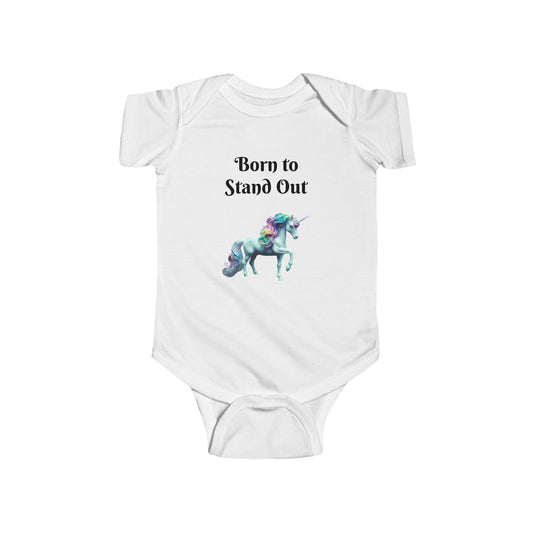 Unicorn Baby Bodysuit - Born to Stand Out, Cute Baby Clothes, Newborn Gift, Baby Shower Present, Toddler Outfit