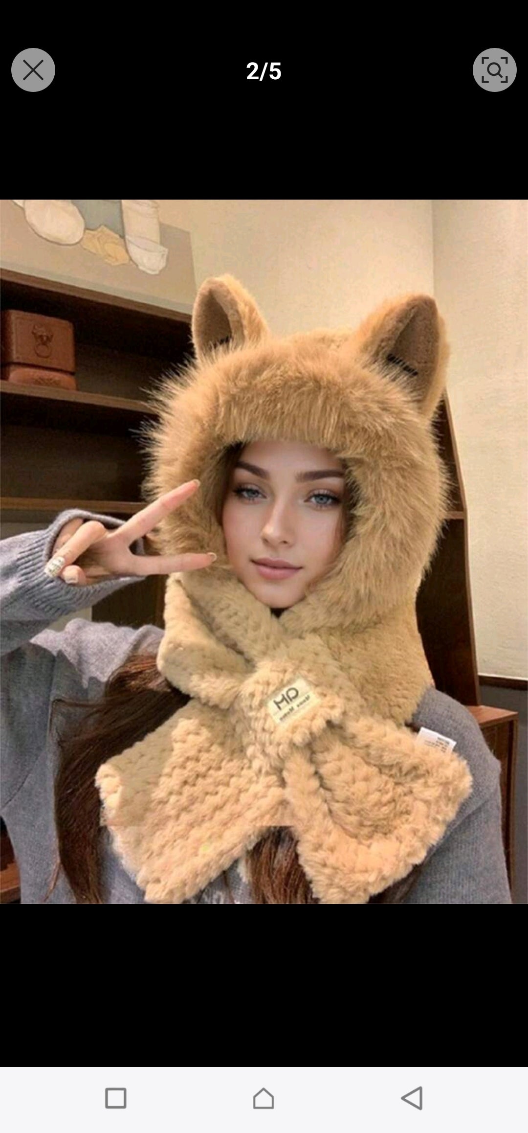 Fur Baby Hoodie Cat Ear Hat