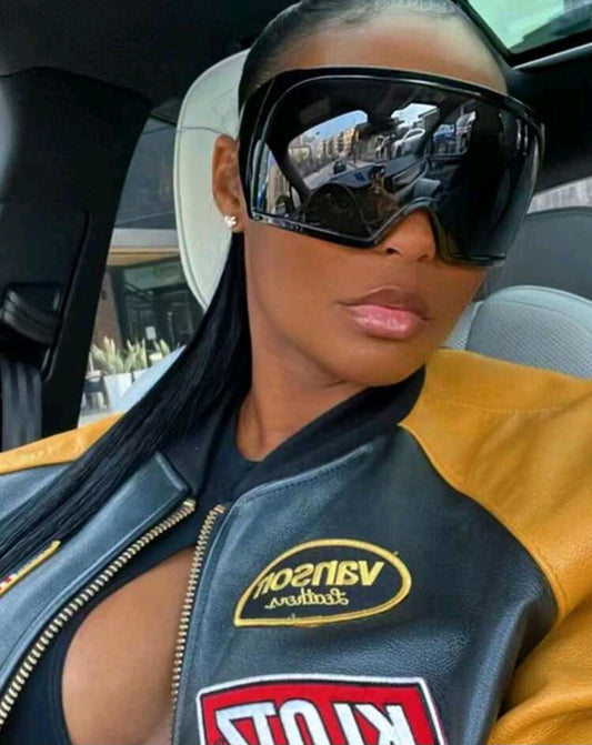 Blackouts Oversized Glasses - Black Design, Lightweight, Comfortable Fit, Durable Eyewear for Everyday Use